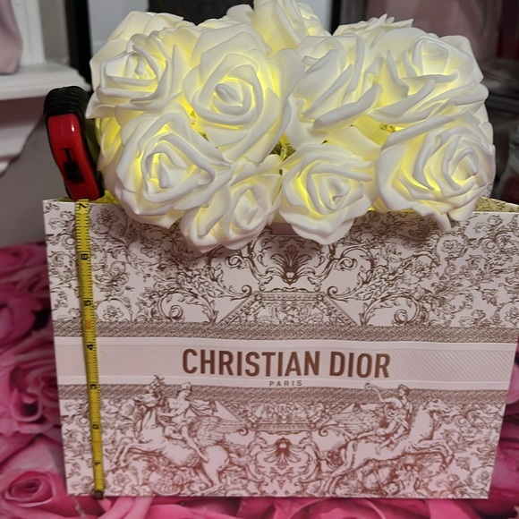 GlammitCreations Light Up Rose Arrangement in Dior Holiday Shopping Bag - Picture 7 of 12